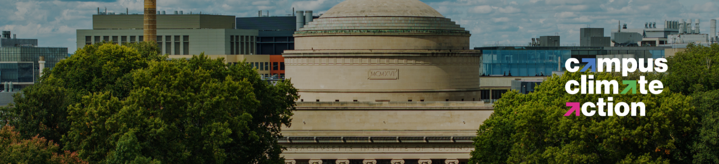 aerial image of MIT dome