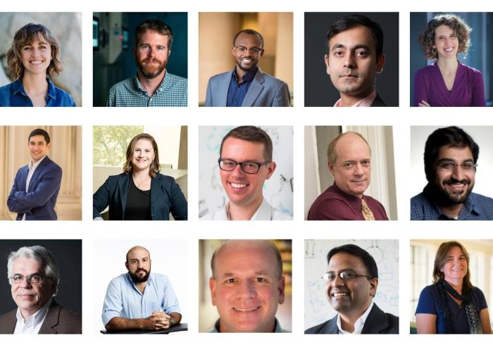 The 2023 J-WAFS seed grant recipients are: (top row, l-r) Sara Beery, David Des Marais, Aristide Gumyusenge, Rohit Karnik, Darcy McRose; (middle row, l-r) Carlos Portela, Ariel Furst, Alexander Radosevich, Timothy Swager, Rajeev Ram...
The 2023 J-WAFS seed grant recipients are: (top row, l-r) Sara Beery, David Des Marais, Aristide Gumyusenge, Rohit Karnik, Darcy McRose; (middle row, l-r) Carlos Portela, Ariel Furst, Alexander Radosevich, Timothy Swager, Rajeev Ram...