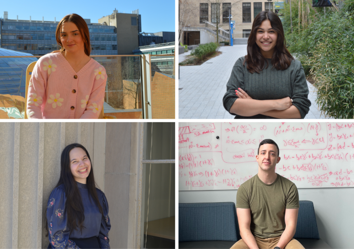 
              A new undergraduate major in climate system science and engineering prepares students like (clockwise from top left) Katherine Kempff, Lauren Aguilar, Justin Cole, and Ananda Figueiredo with the foundational expertise acros...