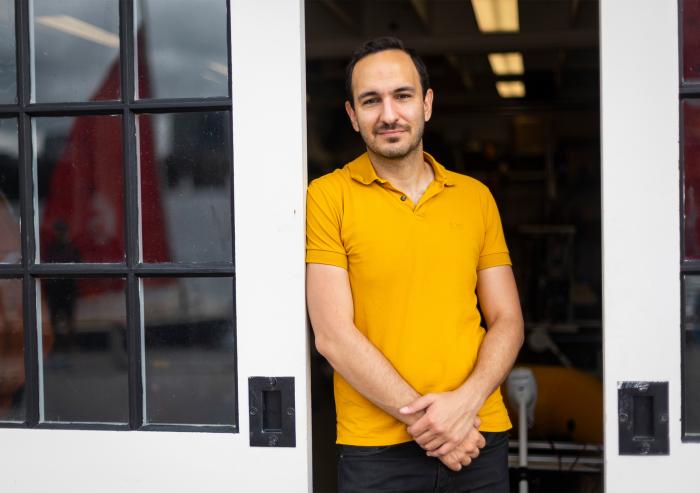 Fadel Adib, associate professor in the Department of Electrical Engineering and Computer Science and the Media Lab, seeks to develop wireless technology that can sense the physical world in ways that were not possible before.
...
Fadel Adib, associate professor in the Department of Electrical Engineering and Computer Science and the Media Lab, seeks to develop wireless technology that can sense the physical world in ways that were not possible before.
...