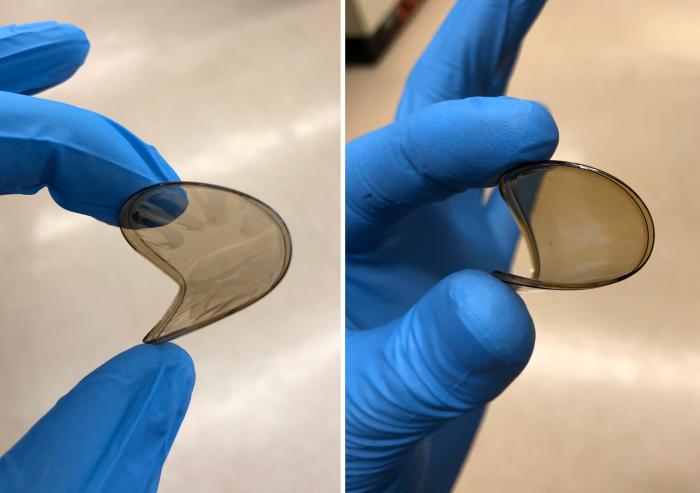 
              A new membrane material, pictured here, could make purification of gases significantly more efficient, potentially helping to reduce carbon emissions.
              Courtesy of the researchers
      