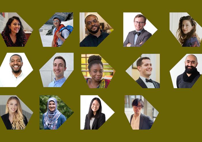 
              The inaugural cohort of MIT Morningside Academy for Design fellows includes (top row, l-r) Surbhi Agrawal, Jonathan Bessette, Justin Brazier, Alexander Crease, Ganit Goldstein; (middle row, l-r) Kyle Gordon, Elijah Martin, Mariam...