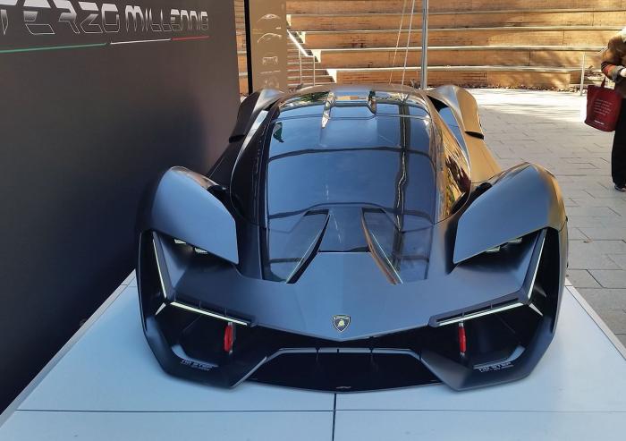 The Terzo Millenio, or Third Millennium, concept car from Lamborghini marks an ambitious collaboration between the Italian automaker and researchers at MIT.Photo: Emrick Elias