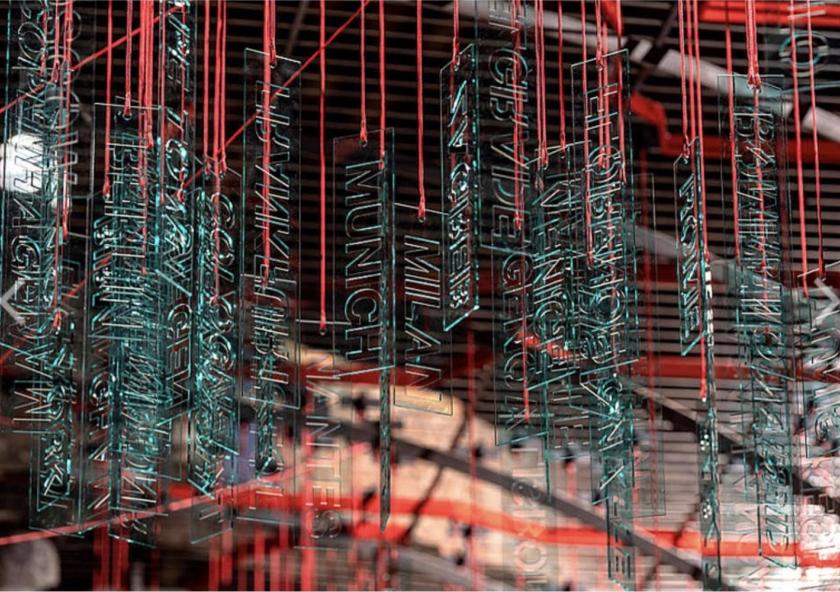 The 2023 biennale features work by many MIT faculty, students, and alumni, including "The BLACK City Astrolabe: A Constellation of African Diasporic Women" (detail), by Andrea Avezzù.
Photo courtesy of la Biennale d...
The 2023 biennale features work by many MIT faculty, students, and alumni, including "The BLACK City Astrolabe: A Constellation of African Diasporic Women" (detail), by Andrea Avezzù.
Photo courtesy of la Biennale d...