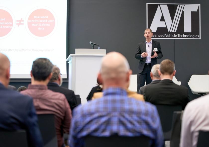Bryan Reimer, founder and co-director of the AVT Consortium, gives the opening remarks.