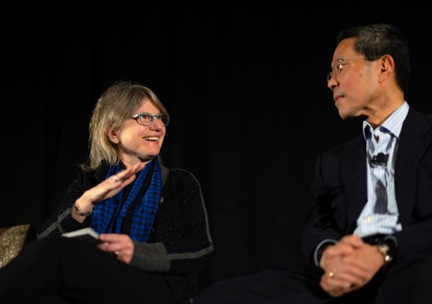 
              The Energy Conference featured a keynote discussion between MIT President Sally Kornbluth and MIT’s Kyocera Professor of Ceramics Yet-Ming Chiang, in which Kornbluth discussed her first year at MIT as well as a recently announced...