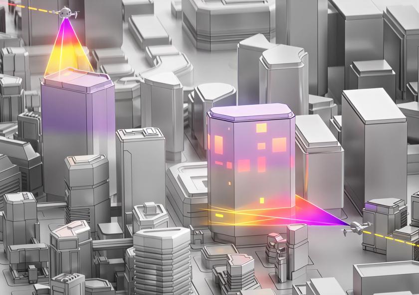 Tarek Rakha PhD ’15, CEO and founder of Lamarr.AI, says her firm’s technology “is like giving a building an MRI using drones, infrared imaging, visible light imaging, and proprietary AI that we developed through computer vision technology, along with large language models for report generation.”