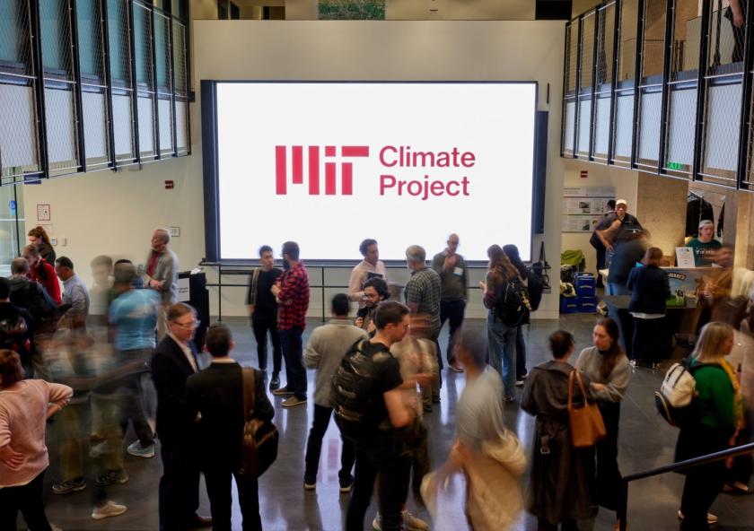 Hundreds of students, faculty, and staff turned out on Tuesday, May 6, for a community gathering hosted by Evelyn Wang, vice president for energy and climate, to learn about the Climate Project at MIT, make connections, and exchange ideas. Hundreds of students, faculty, and staff turned out on Tuesday, May 6, for a community gathering hosted by Evelyn Wang, vice president for energy and climate, to learn about the Climate Project at MIT, make connections, and exchange ideas.