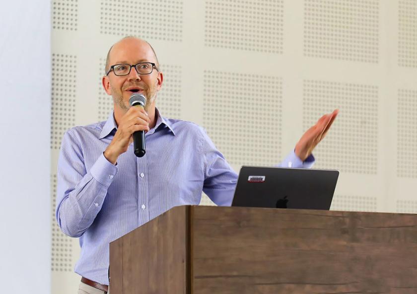 MIT professor of political science Evan Lieberman discusses his research at the Kwame Nkrumah University of Science and Technology (KNUST) in Kumasi, Ghana.