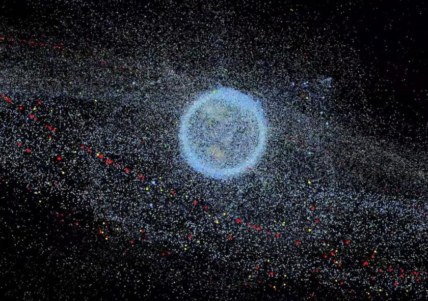 
              According to some estimates, millions of objects created by humans orbit the Earth, creating a need for innovation to protect the space environment.
              Image courtesy of the European Space Agency.
      