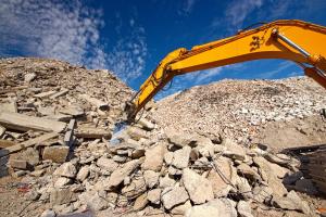 Concrete waste accounts for the majority of construction and demolition debris, representing over 60 percent of the total volume of more than 600 million tons in 2018.