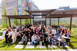 
              Attendees of Solve at MIT 2022 gather for a group photo after morning workshops.
          