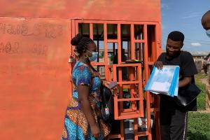 
              Collecting study materials from a liquefied petroleum gas depot manager for the evaluation, "Targeting Clean Fuels: Pricing Strategies and the Distribution of Benefits in Periurban Ghana." Kintampo North Municipality, Ghana. 
       ...
