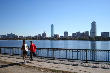 Jogging on charles