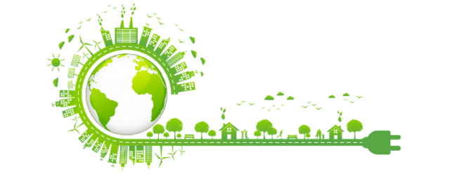 green city and building illustraion