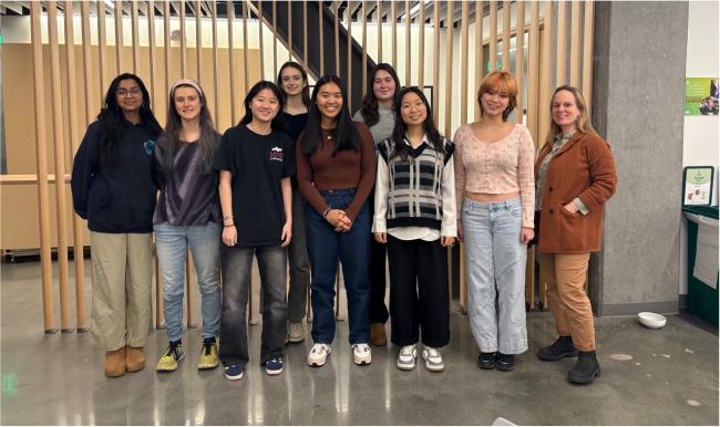 a group of students posing for photo