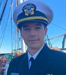 young man in Naval attire