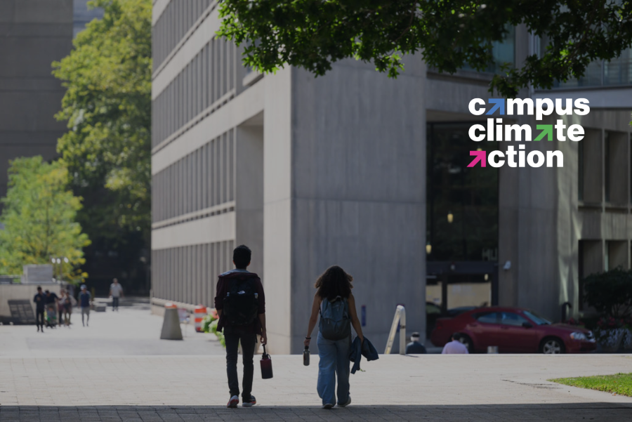 two people walking toward MIT Building 66