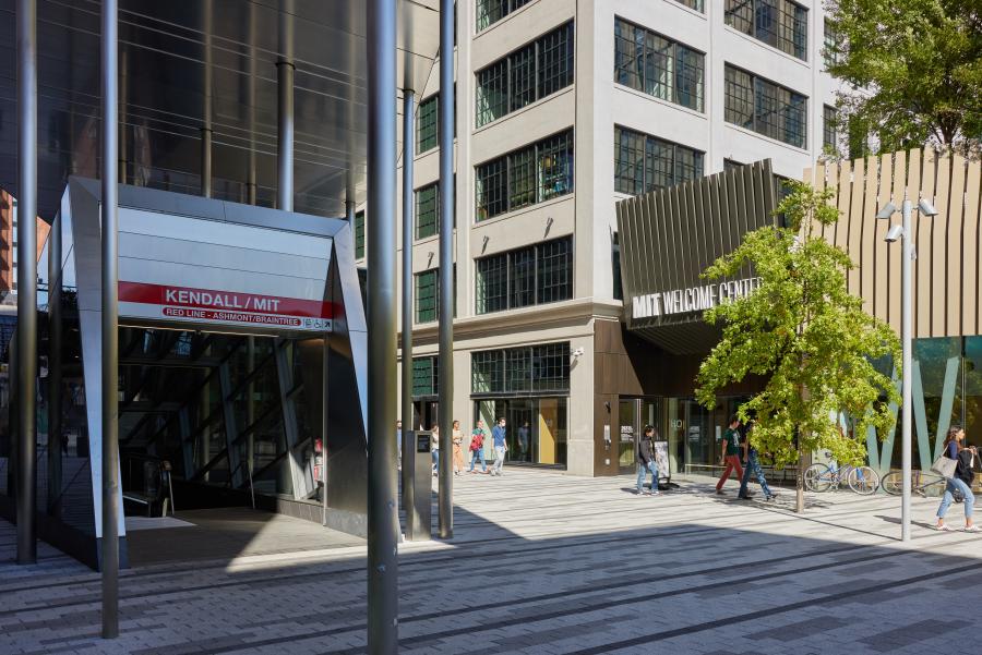 entrance to a subway station 