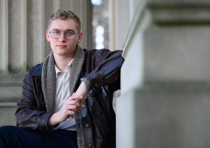 “A lot of the faculty have that go-getter attitude,” Liam Hines says about MIT. “It’s made me confident to really tackle the things that I care about.”