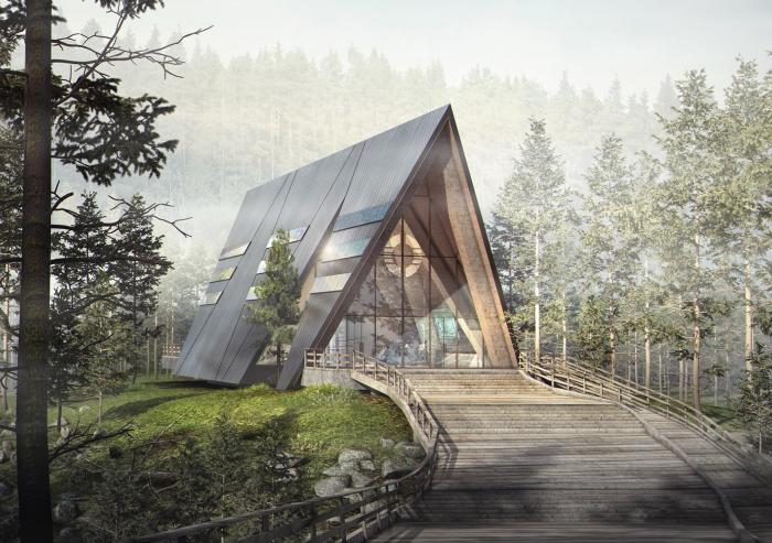 A rendering of Oklo's first nuclear power plant, dubbed the Aurora, that will be built at the Idaho National Laboratory.
Image: Courtesy of Oklo
A rendering of Oklo's first nuclear power plant, dubbed the Aurora, that will be built at the Idaho National Laboratory.
Image: Courtesy of Oklo