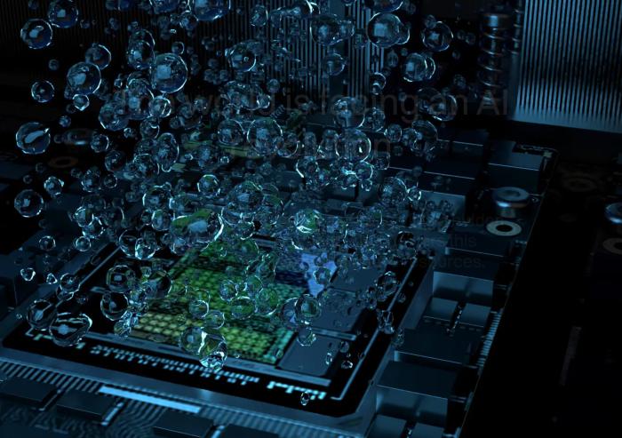 Ferveret’s cooling system submerges computer servers in a specialized liquid that absorbs heat much more efficiently than air from a fan. What makes the solution different from other liquid cooling systems are smaller bubbles at the surface of the server, which detach more frequently, accelerating the heat transfer process.