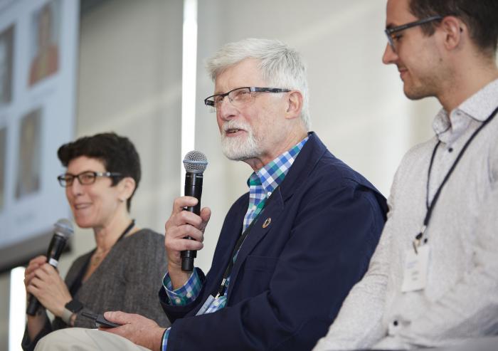 A Sustainability Connect 2018 panel at explored early findings from the new spring class Solving for Carbon Neutrality. The instructors, Tim Gutowski, a professor of mechanical engineering, and Julie Newman, director of sustainability, participate... A Sustainability Connect 2018 panel at explored early findings from the new spring class Solving for Carbon Neutrality. The instructors, Tim Gutowski, a professor of mechanical engineering, and Julie Newman, director of sustainability, participate...