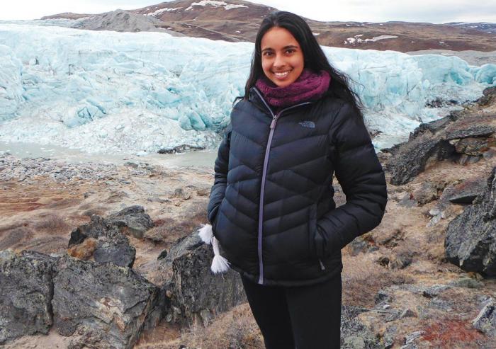 
              EAPS graduate student Meghana Ranganathan studies glaciers to better calibrate climate models.
              Photo courtesy of Meghana Ranganathan.
      