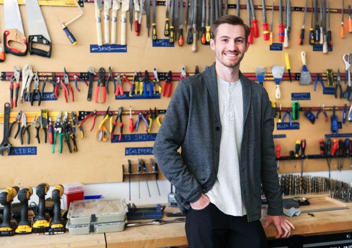 Before coming to MIT, 2024 MAD Design Fellow Zane Schemmer, who grew up in the mountains of Utah, earned a BS and MS in civil and environmental engineering from the University of California at Berkeley, where his graduate work focused on seismic design.