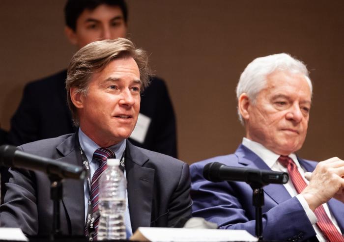 
              Robert Stoner (left) is the deputy director of science and technology at the MIT Energy Initiative and the founding director of the MIT Tata Center for Technology and Design. He is also a member of the Global Commission to End Energ...