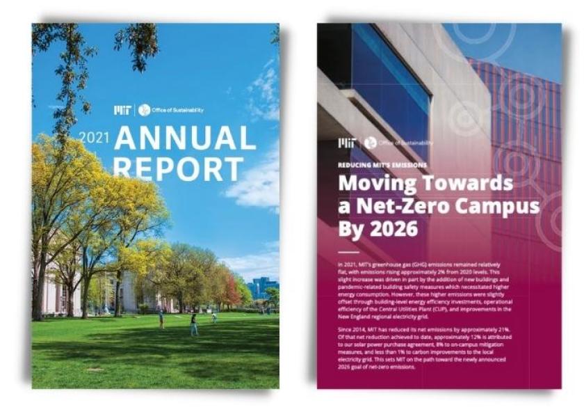 view of both report covers