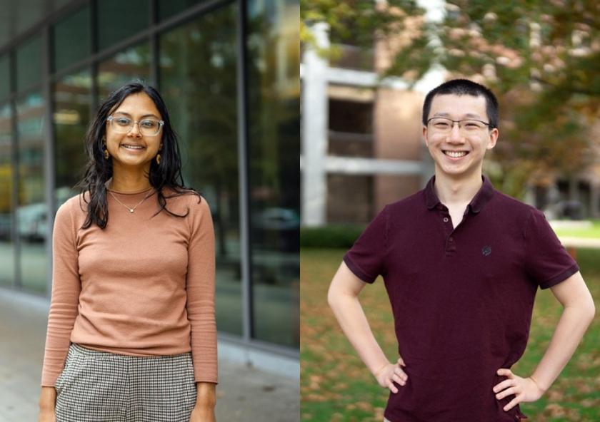 
              MIT's 2024 Marshall Scholars, Anushree Chaudhuri (left) and Rupert Li
              Photos: Ian MacLellan
      