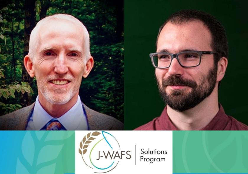 
              Patrick Doyle (left), the Robert T. Haslam Professor of Chemical Engineering, and co-PI Rafael Gomez-Bombarelli, assistant professor in materials processing in the Department of Materials Science, will create cost-effectiv...