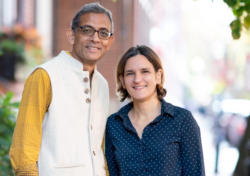 
              “We want students to get excited about economics because this is a field that can help us address some of the biggest problems society faces,” says Nobel laureate Abhijit Banerjee (left), the Ford Foundation Internationa...