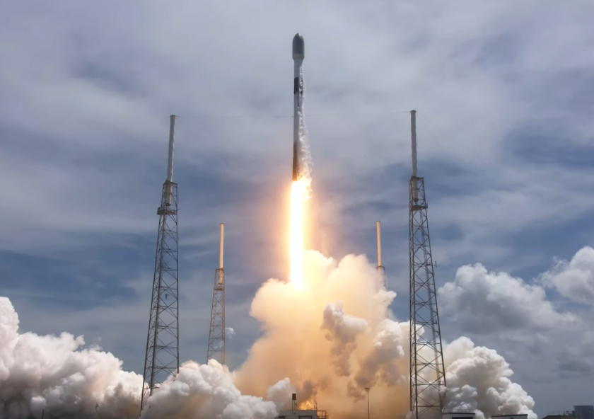 
              The SpaceX Falcon 9 rocket launched in May 2022 carried multiple missions, including Lincoln Laboratory’s Agile MicroSat.
              Photo courtesy of SpaceX
      