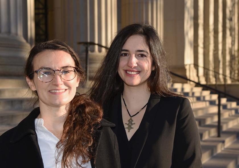 
              Elizabeth Yarina (left), a doctoral student in the Department of Urban Studies and Planning, and Courtney Lesoon, a doctoral student in the Department of Architecture, have been awarded Fulbright-Hays Scholarships to support thei...