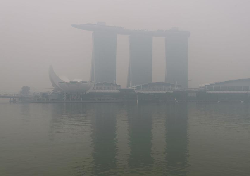 Researchers have found that burning peatlands in Indonesia are responsible for much of the haze enveloping Singapore. Researchers have found that burning peatlands in Indonesia are responsible for much of the haze enveloping Singapore.
