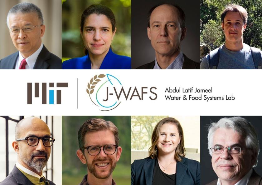 
              The 2022 J-WAFS seed grant recipients are (clockwise from top left) Gang Chen, Heather Kulik, Gregory Rutledge, César Terrer, John Fernández, Scott Odell, Ariel Furst, and Michael Triantafyllou.
              Photos: Tony Pulson...