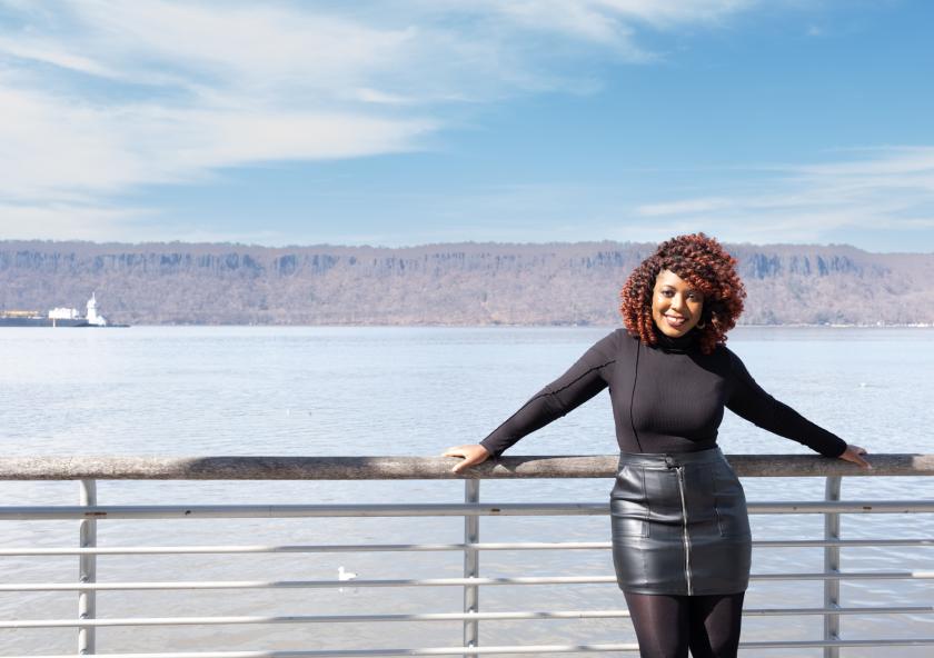 
              Janelle Heslop says she reflects on the "L" for "Leadership" in the LGO program by asking, “How can I best serve my team as a servant leader?”
              Photo: Sade Fasanya 
      