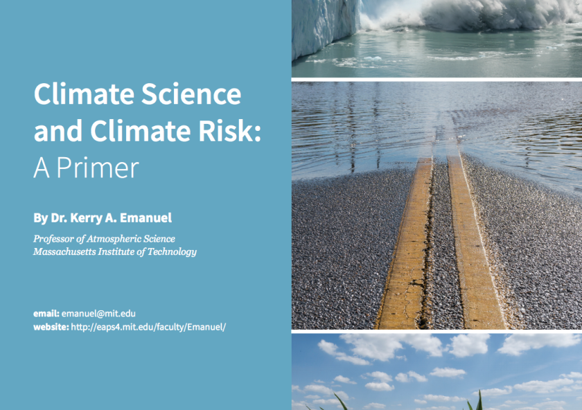 "Climate Science and Climate Risk: A Primer" by Kerry Emanuel is written for nonscientists.Image courtesy of Oceans at MIT "Climate Science and Climate Risk: A Primer" by Kerry Emanuel is written for nonscientists.Image courtesy of Oceans at MIT