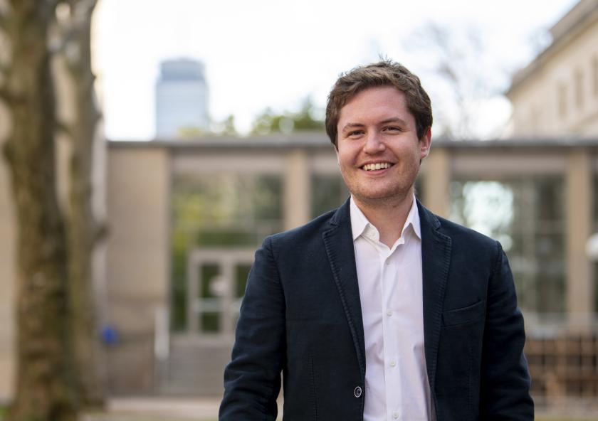 
              “Turbulence is complex and chaotic, but it is not completely lawless," says graduate student Lucio Milanese. "The overall dynamics must obey some constraints."
              Photo: Ian MacLellan
      