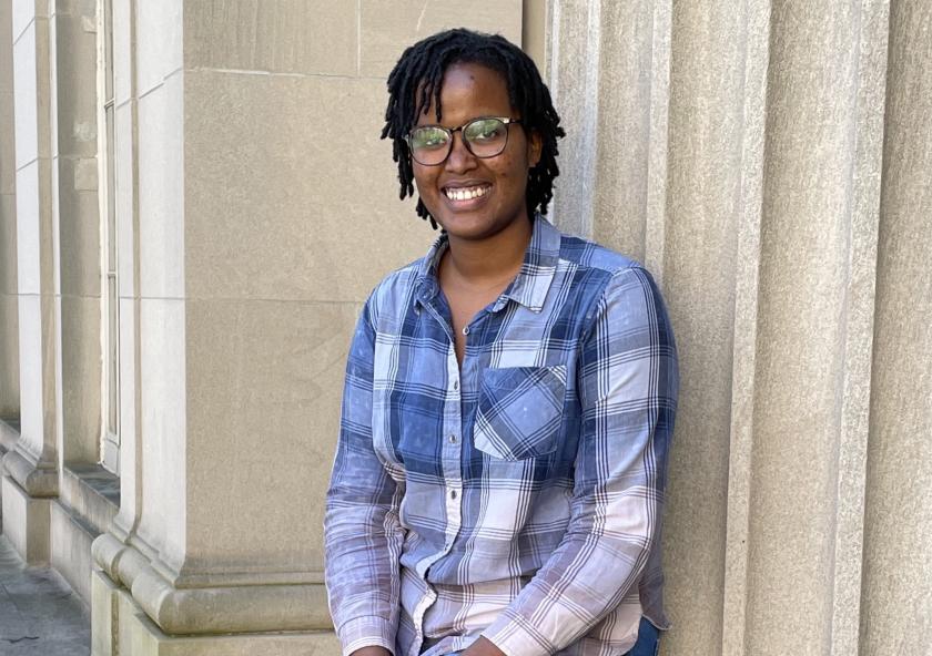 MIT senior Carene Umubyeyi hopes to use the knowledge she has gained during her time at MIT to expand and educate on sustainable structural design and building methods in her home country of Rwanda and elsewhere in Africa.
...
MIT senior Carene Umubyeyi hopes to use the knowledge she has gained during her time at MIT to expand and educate on sustainable structural design and building methods in her home country of Rwanda and elsewhere in Africa.
...