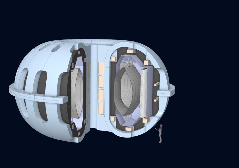 
              ARCH is a conceptual design for an onboard fusion device capable of generating ammonia fuel for ship engines.
              Image: Ethan Peterson
      