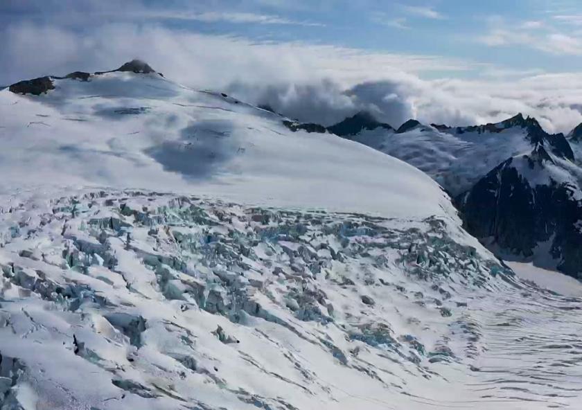 
              The rate of glacier ice flow is more sensitive to stress than previously calculated, according to a new study by MIT researchers that upends a decades’ old equation used to describe ice flow. Pictured is the Juneau ice field i...