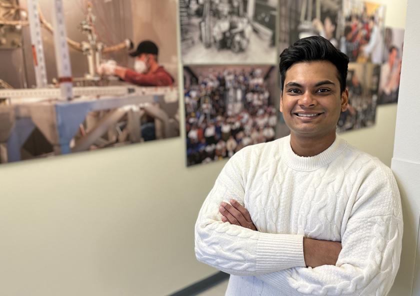 
              For graduate student Rishabh Datta, finding the path to the Plasma Science and Fusion Center was “a long and circuitous route that started with culturing bacteria.”
              Photo: Paul Rivenberg
      