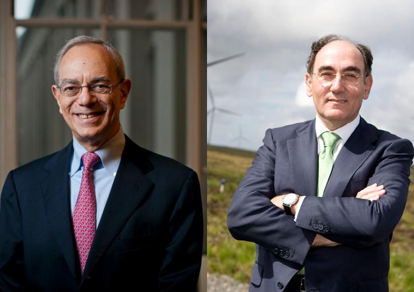 MIT President L. Rafael Reif (left) and Iberdrola Chairman and CEO Ignacio S. GalánPhotos by Dominick Reuter (left) and courtesy of Iberdrola (right)