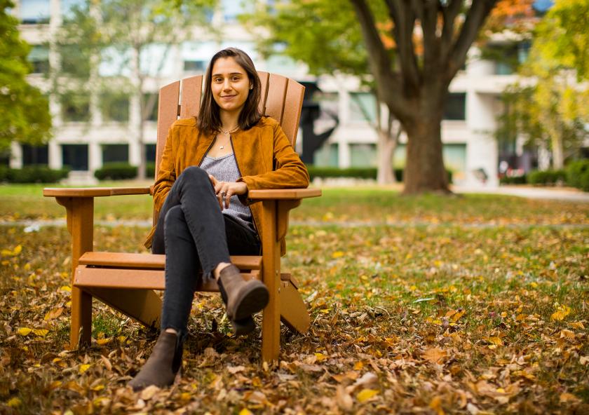 
              Applying my education to help combat climate change, one of the greatest global challenges in history, is the way in which I hope to make a difference,” says Kiara Wahnschafft.
              Image: Adam Glanzman
      