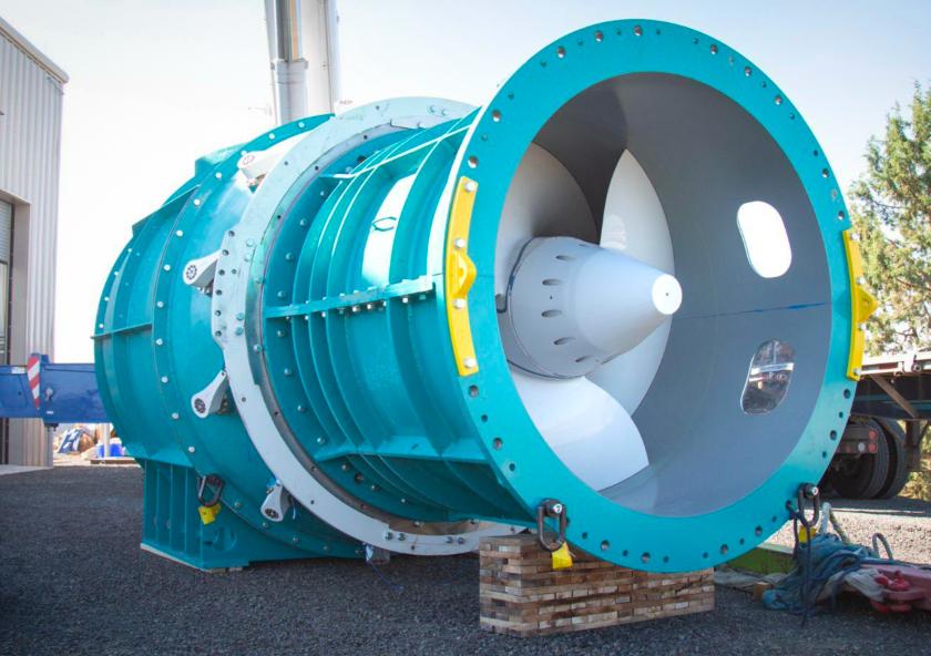 A fish-safe turbine designed by Natel Energy.
Image: Courtesy of Natel Energy
A fish-safe turbine designed by Natel Energy.
Image: Courtesy of Natel Energy