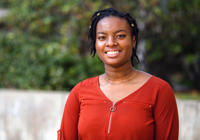 
              Stacy Godfreey-Igwe is an MIT senior who seeks to make marginalized communities more visible in the fight against climate change.
              Photo: Ian MacLellan
      