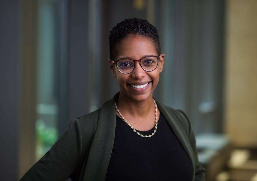 
              Associate Professor of Political Science Mai Hassan
              Photo: Gretchen Ertl
      